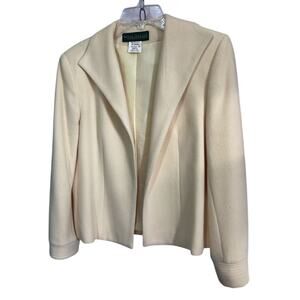 Vintage Harve’ Bernard Wool Cashmere Nylon Yellow Size 10 Blazer